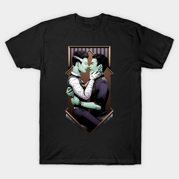 Frankenstein and His Hubby T-Shirt by redappletees